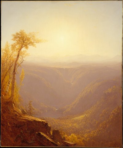 Una garganta en las montañas (Kauterskill Clove) de Sanford Robinson Gifford