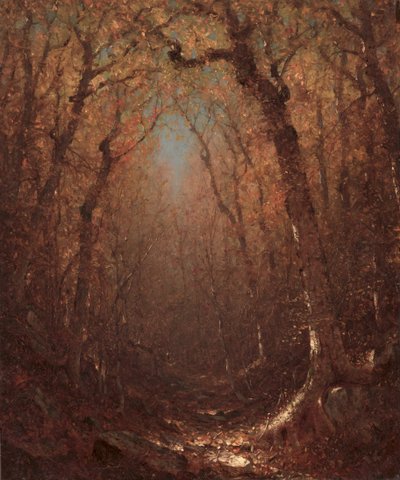 Otoño, un sendero en el bosque de Sanford Robinson Gifford