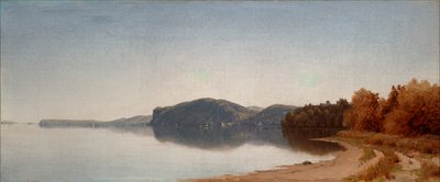 Hook Mountain, cerca de Nyack, en el Hudson de Sanford Robinson Gifford