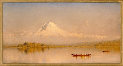 Monte Rainier, Bahía de Tacoma - Puget Sound de Sanford Robinson Gifford