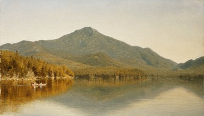 Monte Whiteface desde el Lago Placid, en los Adirondacks, 1863 de Sanford Robinson Gifford