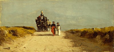 Sobre la Campagna romana (óleo sobre lienzo colocado sobre tabla) de Sanford Robinson Gifford