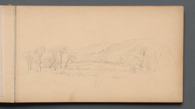 Cuaderno de bocetos, página 06: "Gorham" (Maine) de Sanford Robinson Gifford