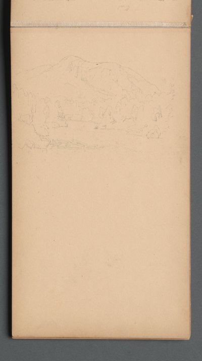 Cuaderno de bocetos, página 08: Montaña Carter de Sanford Robinson Gifford