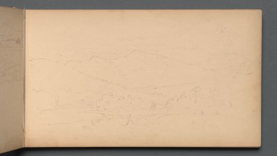 Cuaderno de bocetos, página 10: Carter Mountain, 1859 de Sanford Robinson Gifford