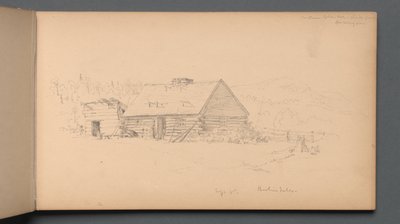 Cuaderno de bocetos, página 14: "Berlín cae el 2 de septiembre" de Sanford Robinson Gifford