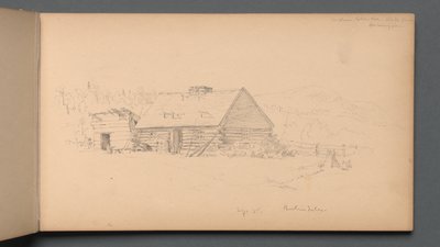 Cuaderno de bocetos, página 14: "Berlín cae el 2 de septiembre" de Sanford Robinson Gifford