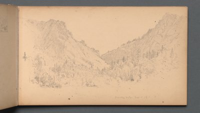Sketchbook, página 18: "Dixville Notch, Sept. 4, 89" de Sanford Robinson Gifford