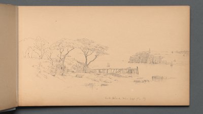 Cuaderno de bocetos, página 20: Peaks Island, ME, 7 de septiembre, 1859 de Sanford Robinson Gifford