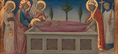 El entierro de Santa Marta, ca. 1460-70 de Sano di Pietro