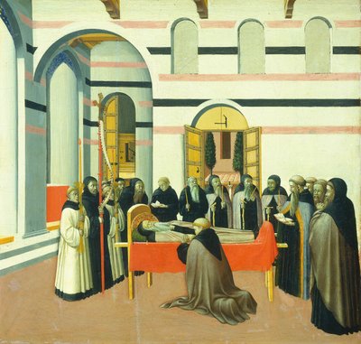 La Muerte de San Antonio, c. 1430-1435 de Sano di Pietro