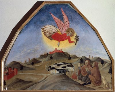 Anuncio a los pastores de Sano di also Ansano di Pietro di Mencio Pietro