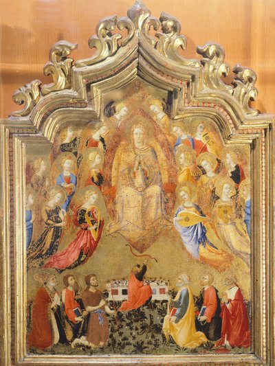 Asunción de la Virgen por Sano Di Pietro (1406-1481), (detalle) de Sano di also Ansano di Pietro di Mencio Pietro