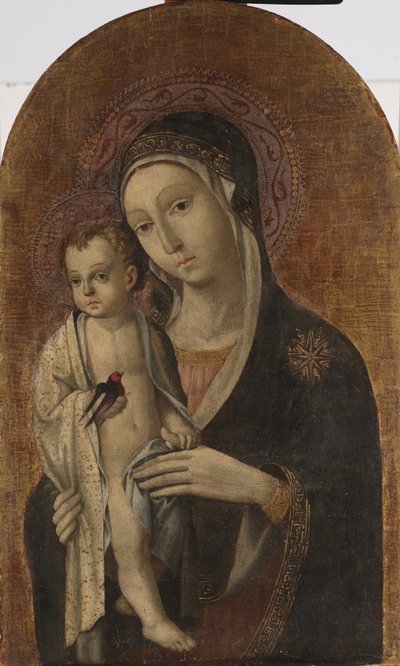 Madonna y niño de Sano di also Ansano di Pietro di Mencio Pietro