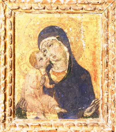 Madonna con Niño de Sano di also Ansano di Pietro di Mencio Pietro