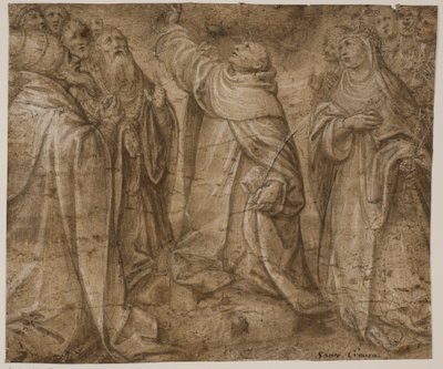 Santos Domingo, Catalina de Siena y un grupo de otros santos de Sante Creara de Fochegioli