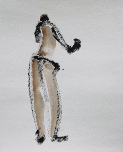 Figura desnuda abstracta de Santhosh ch