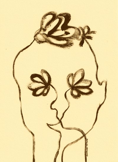 Rostro floral soñador de Santhosh ch