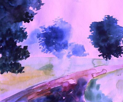 El camino rosa de ensueño de Santhosh ch