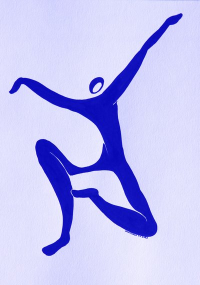 Dinámica bailarina azul de Santhosh ch