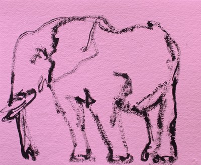 Boceto expresivo de elefante de Santhosh ch