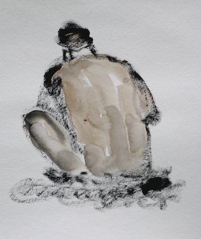 Boceto expresivo de una figura desnuda de Santhosh ch