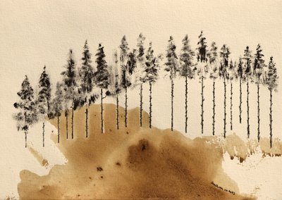 Línea de bosque minimalista de Santhosh ch