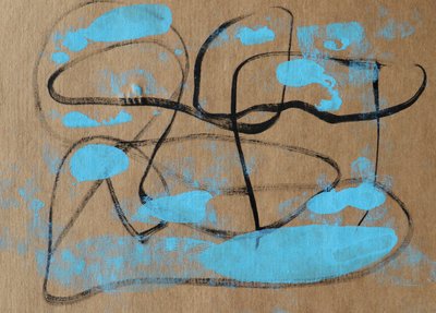 Formas orgánicas azules de Santhosh ch