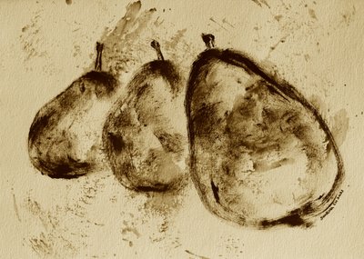 Peras en sepia de Santhosh ch