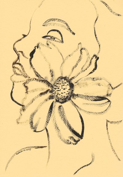 Rostro floral sereno de Santhosh ch