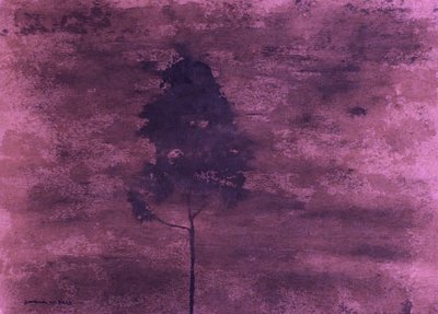 Árbol morado solitario de Santhosh ch