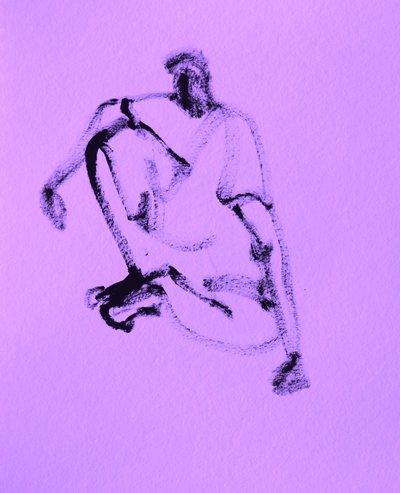 Boceto de un hombre pensativo de Santhosh ch