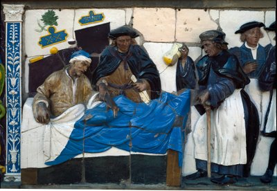 Las Siete Obras de Misericordia, asistencia a los enfermos e inválidos de Santi (attr.to) Buglioni