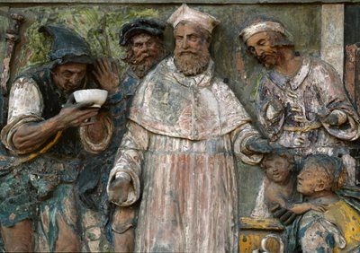 Las Siete Obras de Misericordia, dar de beber a los sedientos de Santi Buglioni