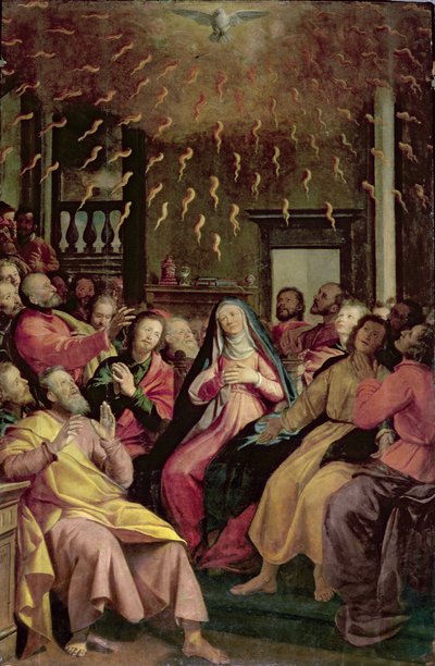 Pentecostés, c.1598 de Santi di Tito