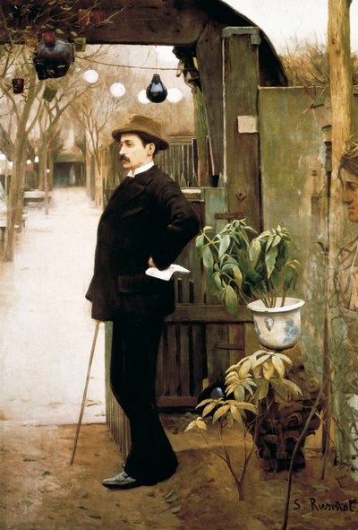 Retrato del pintor Miguel Utrillo (1862-1934) durante su estancia en París de Santiago Rusinol i Prats