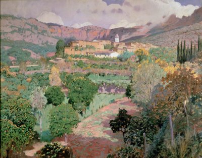 Soller, Mallorca (óleo sobre lienzo) de Santiago Rusinol i Prats