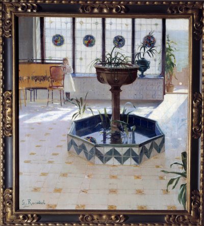 La fuente bajo la veranda de Santiago Rusinol i Prats