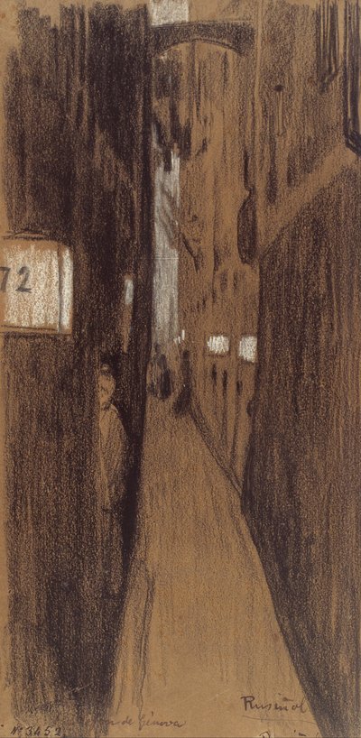 Callejón en Génova de Santiago Rusiñol