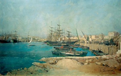 Barcelona, puerto de Santiago Rusiñol