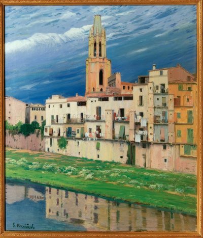 El río Onyar en Girona de Santiago Rusiñol