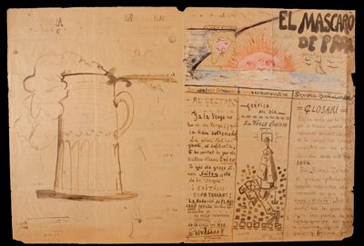 El mascaró de proa. Cabecera ilustrada y manuscrita de Santiago Rusiñol