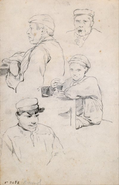 Estudio de figuras de Santiago Rusiñol