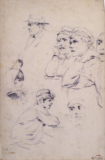 Estudio de figuras de Santiago Rusiñol