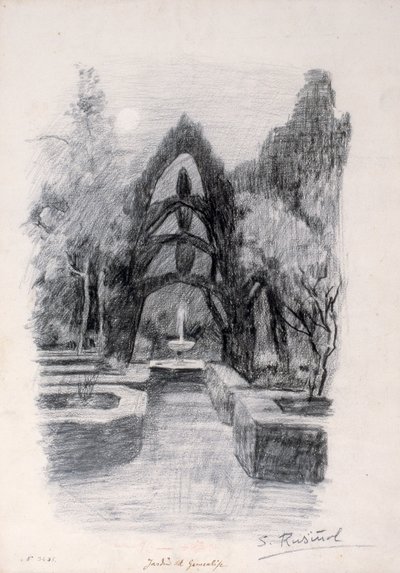 Jardines del Generalife de Santiago Rusiñol