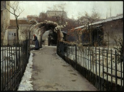 Jardín en invierno de Santiago Rusiñol