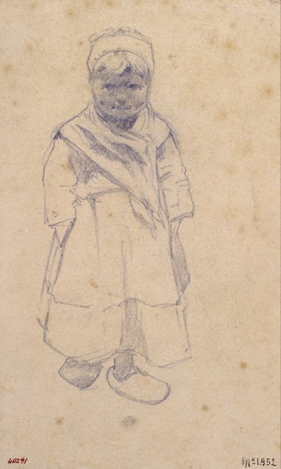 Niña con zuecos de Santiago Rusiñol