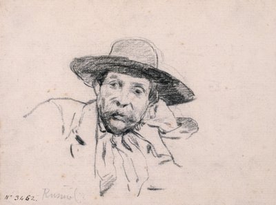 Estudio de una cabeza masculina de Santiago Rusiñol