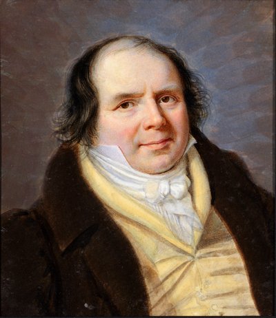 Retrato de un hombre corpulento de la burguesía de Genes Pintura de Santo Panario (1786-1871) Genes, Galleria d