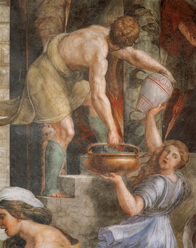 Incendio en el Borgo de Sanzio of Urbino (workshop) Raphael